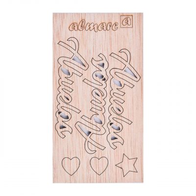 AP Wooden Adhesive Letters Personalization Kit Mod. Grandparents