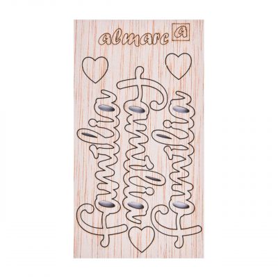 AP Letras Adhesivas de Madera Kit para personalizar Mod. Família