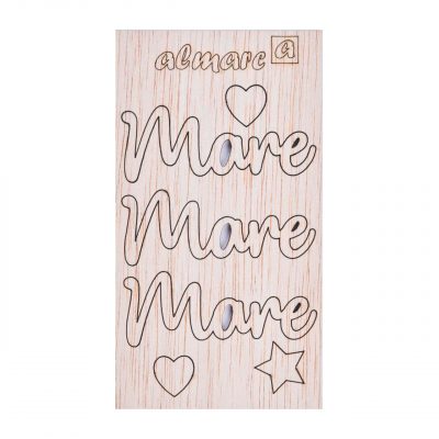 AP Letras Adhesivas de Madera Kit para personalizar Mod. Mare