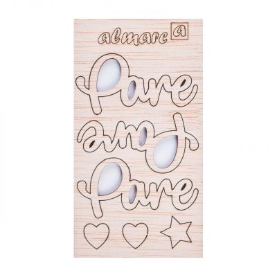 AP Letras Adhesivas de Madera Kit para personalizar Mod. Pare