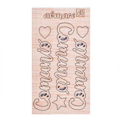 AP Letras Adhesivas de Madera Kit para personalizar Mod. Comunió