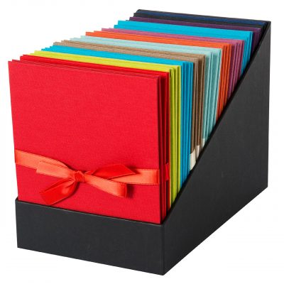 Goldbuch Display Laporello Bella Vista Linum 16x19 cm con 10 x 2 hojas surtidas