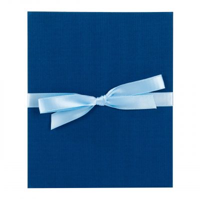 Goldbuch Leporello Linum Álbum de Pegar 16x19 cm cartulina negra Azul