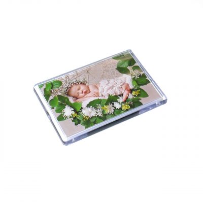 Gamax Imán Acrílico Rectangular Personalizable 4,5x7 cm Bolsa con 50 u.