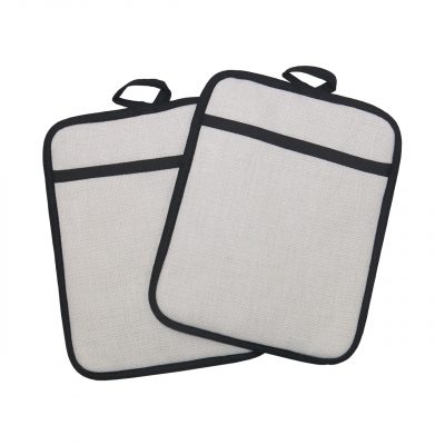 AP Manoplas Cocina Personalizable 23x18 cm Lino 2 piezas