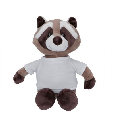 AP Peluche 23cm con Camiseta Personalizable Mod. Mapache