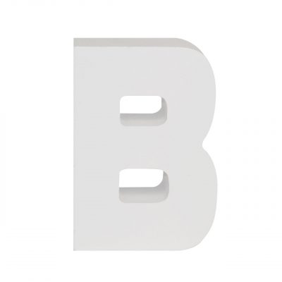 AP Letra Decorativa MDF - Letra B   7x10  Blanca