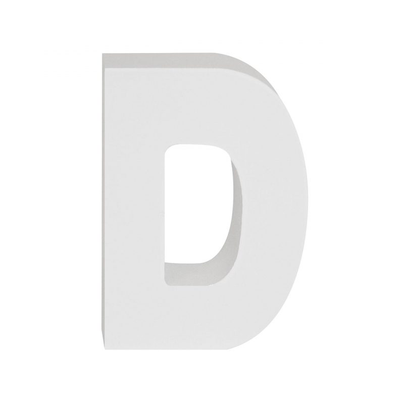 AP Letra Decorativa MDF - Letra D   7x10  Blanca
