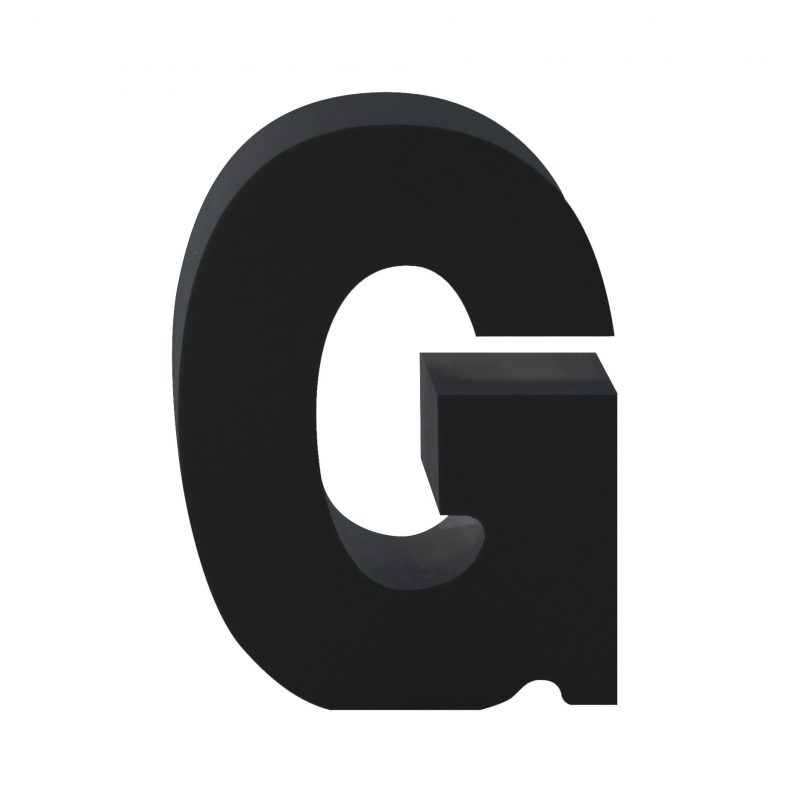 AP Letra Decorativa MDF - Letra G   7x10  Negra