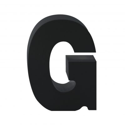 AP Letra Decorativa MDF - Letra G  15x28  Negra
