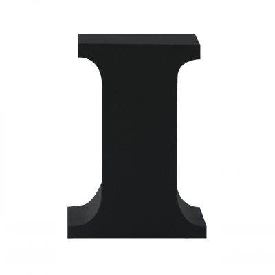AP Letra Decorativa MDF - Letra I  15x28  Negra