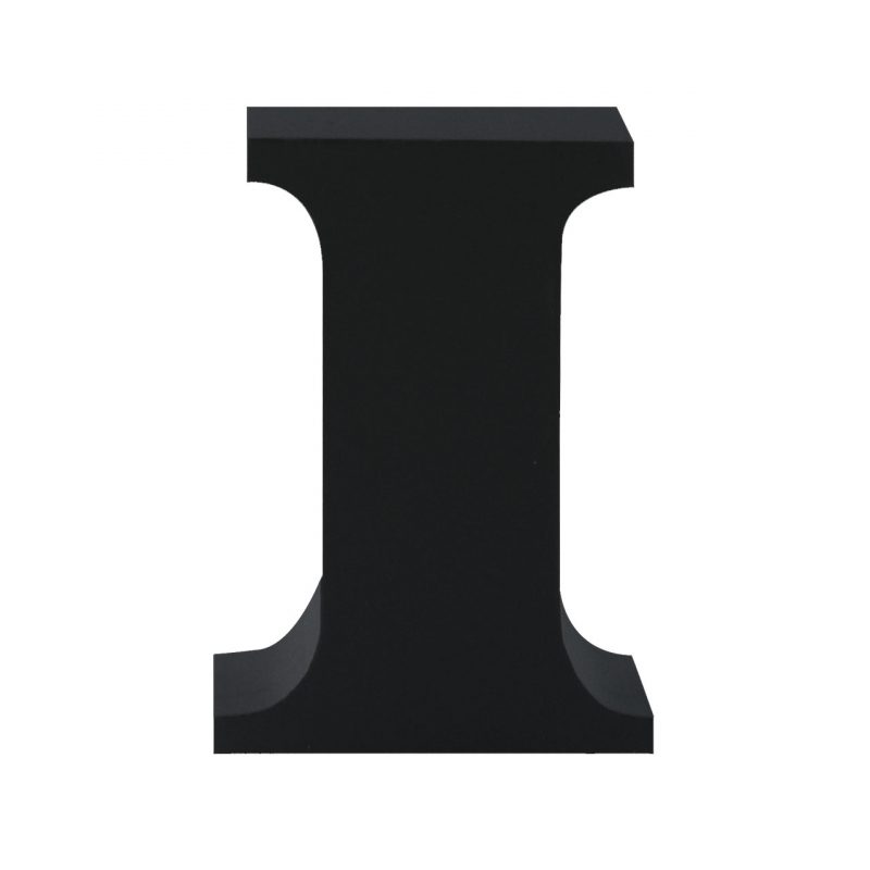 AP Letra Decorativa MDF - Letra I  15x28  Negra