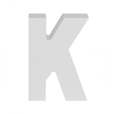 AP Letra Decorativa MDF - Letra K   7x10  Blanca