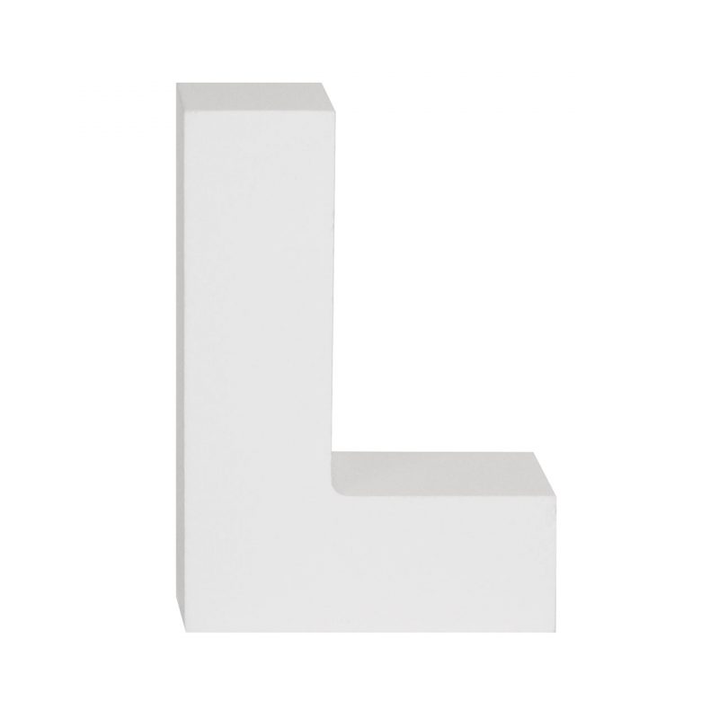 AP Letra Decorativa MDF - Letra L   7x10  Blanca
