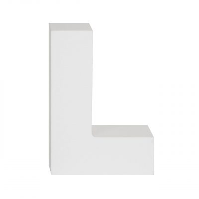 AP Letra Decorativa MDF - Letra L  15x28  Blanca