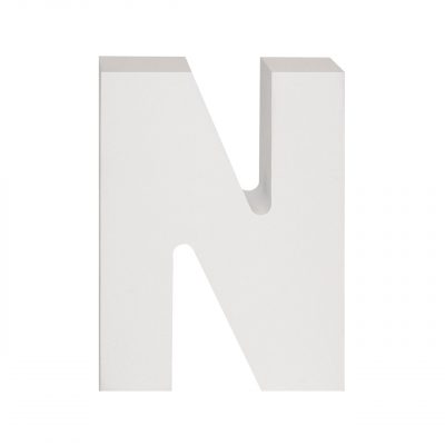 AP Letra Decorativa MDF - Letra N   7x10  Blanca