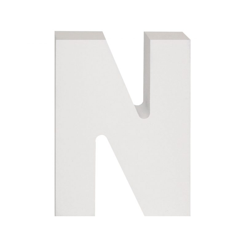 AP Letra Decorativa MDF - Letra N   7x10  Blanca