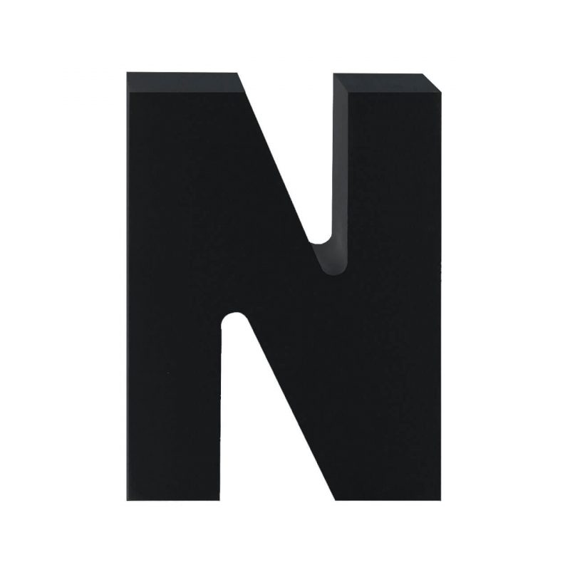 AP Letra Decorativa MDF - Letra N   7x10  Negra