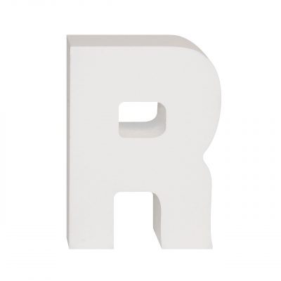 AP Letra Decorativa MDF - Letra R   7x10  Blanca