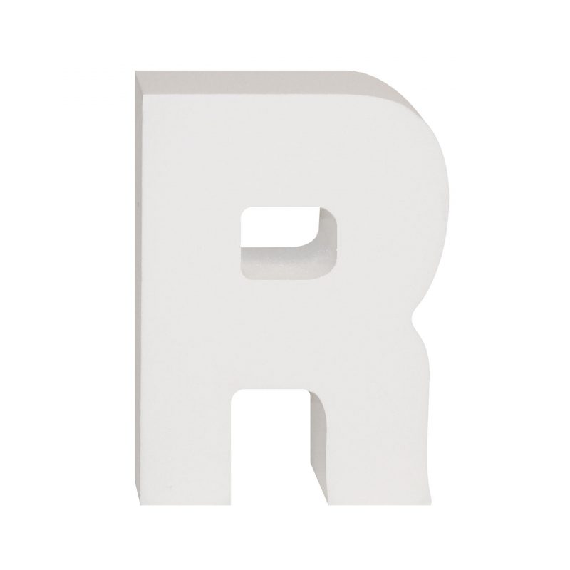 AP Letra Decorativa MDF - Letra R   7x10  Blanca