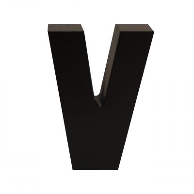 AP Letra Decorativa MDF - Letra V  15x28  Negra