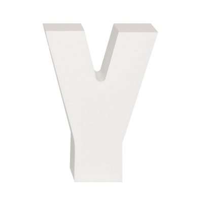 AP Letra Decorativa MDF - Letra Y   7x10  Blanca