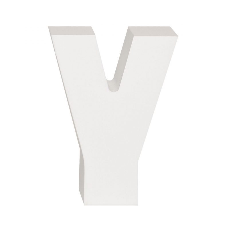 AP Letra Decorativa MDF - Letra Y   7x10  Blanca