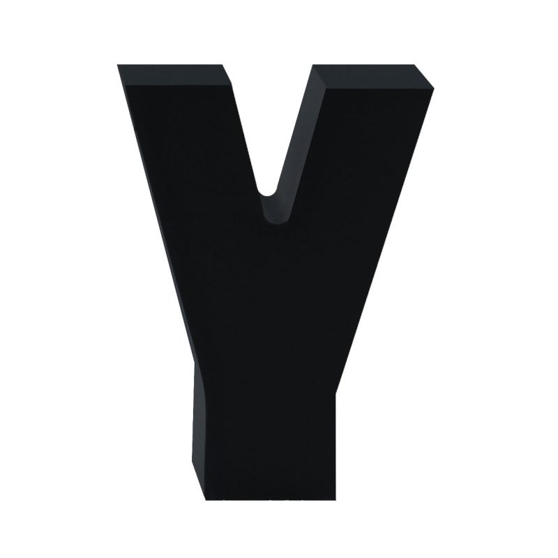AP Letra Decorativa MDF - Letra Y   7x10  Negra