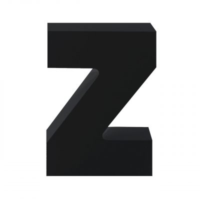 AP Letra Decorativa MDF - Letra Z   7x10  Negra