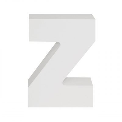 AP Letra Decorativa MDF - Letra Z  15x28  Blanca