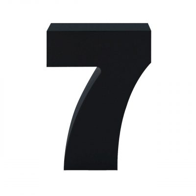 AP Letra Decorativa MDF - núm. 7   7x10  Negra