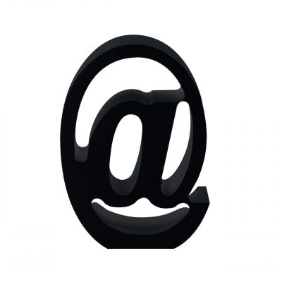 AP Letra Decorativa MDF - Simb. @ 7x10  Negra