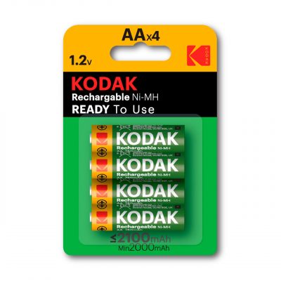 Kodak Pila Recargable AA/KAAHRP-4 2100mA NiMh, Pack 4 uds.