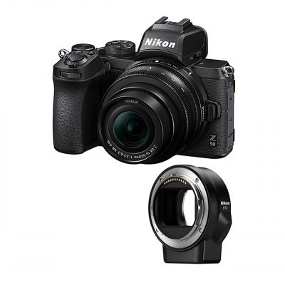 Nikon Cámara Evil Z50 + Objetivo DX 16-50mm VR y Adaptador FTZ