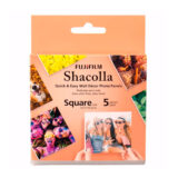 Paneles decorativos Shacolla de Fujifilm, paquete de 5 piezas, tamaño cuadrado 10.2x10.2 cm para personalizar muros.