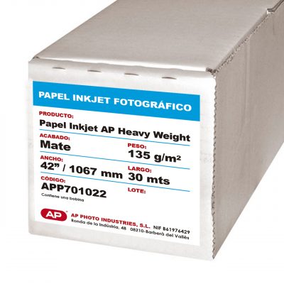 AP Papel Inkjet Comercial 140 grs. 3333 IJ True Color Mate 42"