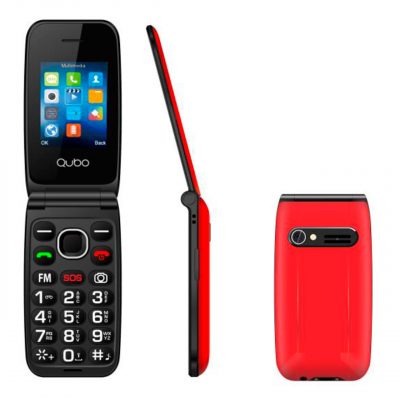 Qubo Teléfono Móvil Neo NW, Dual SIM, Rojo