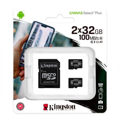 Kingston SDHC Micro 32Gb Canvas Select Plus SDHC Memory Card 100 Mb/s C10 UHS-I U1