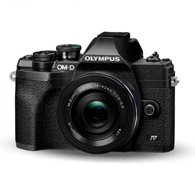 Olympus Cámara Evil OM-D E-M10 Mark IV Negra Objetivo14-42 EZ Negro