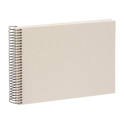 Goldbuch Bella Vista Álbum de Pegar 24x17 cm Espiral 40 hojas blancas Gris Claro