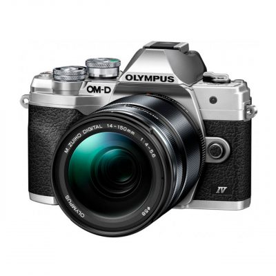 Olympus Cámara Evil OM-D E-M10 Mark IV Plata + Objetivo 14-150 mm Negro