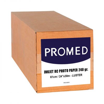 Promed Papel Inkjet RC Photo 240 gr.  24"/610mm x 30 Mts Lustre 1 Bobina