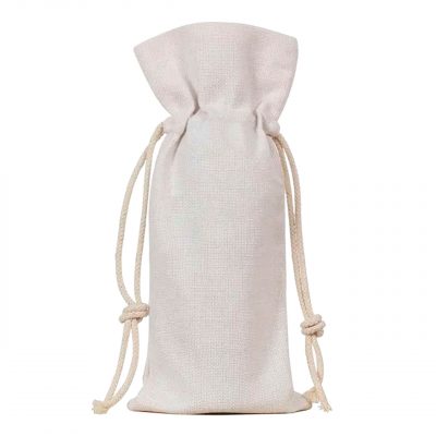 AP Bolsa Botella Vino símil Lino 340X145 mm