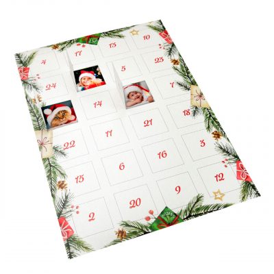 AP Sobre Calendario Adviento  acabado metálico modelo 3, Pack 10 u.