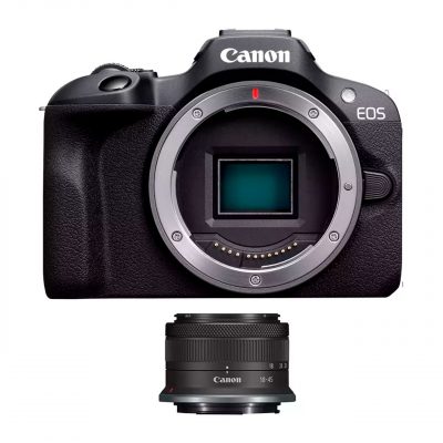 Canon Cámara Evil Eos R100 + RF-S 18-45mm IS STM