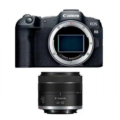 Canon Cámara Evil Eos R8 + RF 24-50mm f/4.5-6.3 IS STM