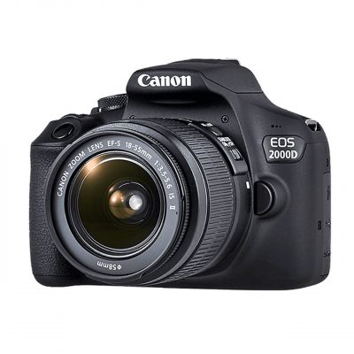 Canon Cámara Reflex Eos 2000D Kit Objetivo 18-55mm IS II y Batería