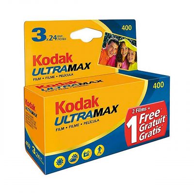 Kodak Ultra Max GC 400-24 Película Negativo Color 35mm Tripack