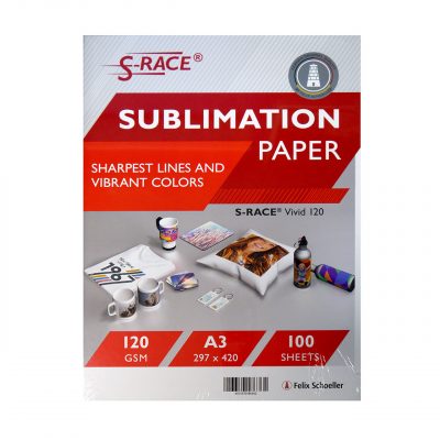S-Race Papel Sublimación 120 gr. A3 caja 100 Hojas