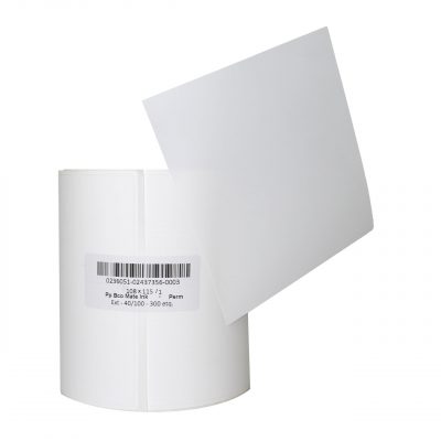 AP Etiqueta para ColorWorks Rectangular Polipropileno Mate 104x111mm Bobina 300 Etiq.